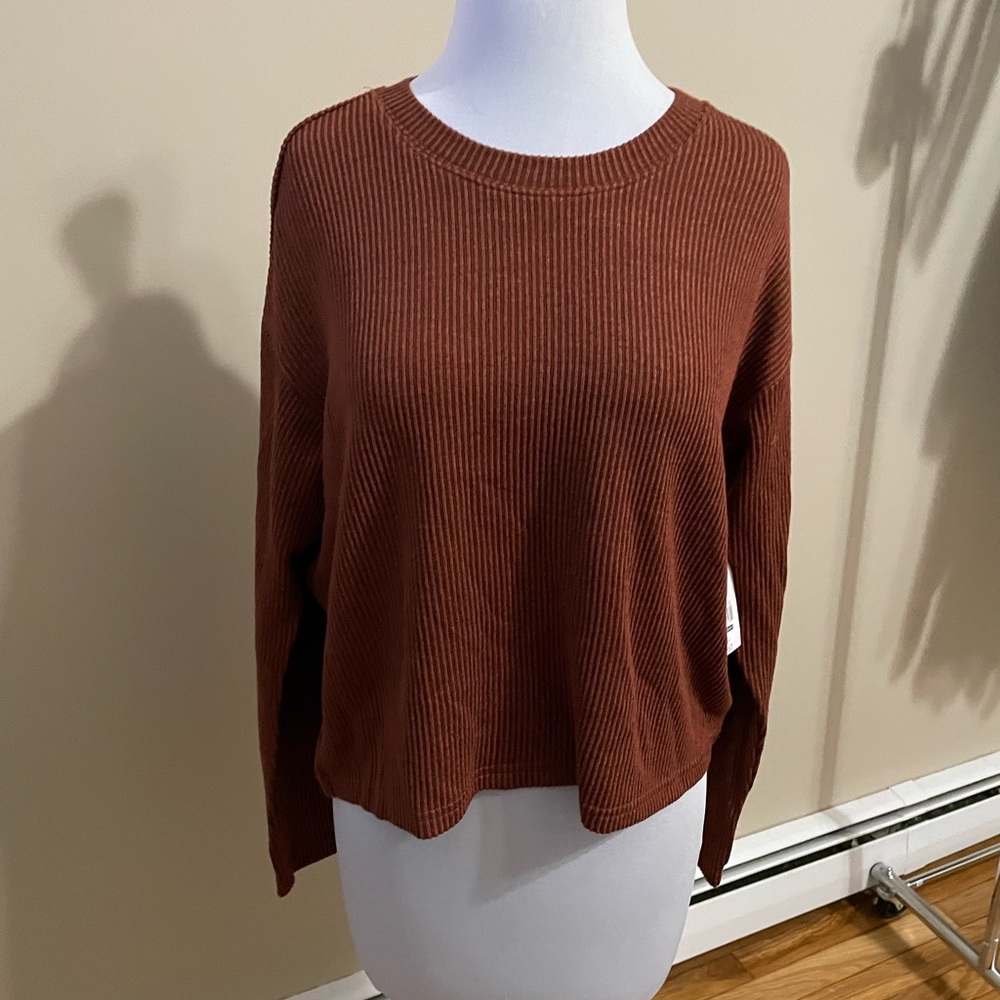 Time and tru ribbed long sleeved shirt